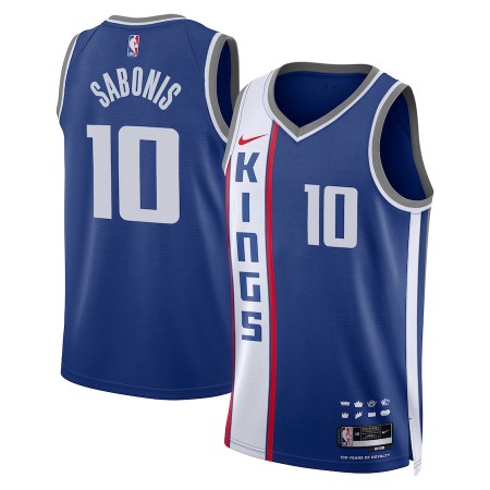 Muške NBA Dres Sacramento Kings Domantas Sabonis Nike 2023-24 City Edition Plava Swingman
